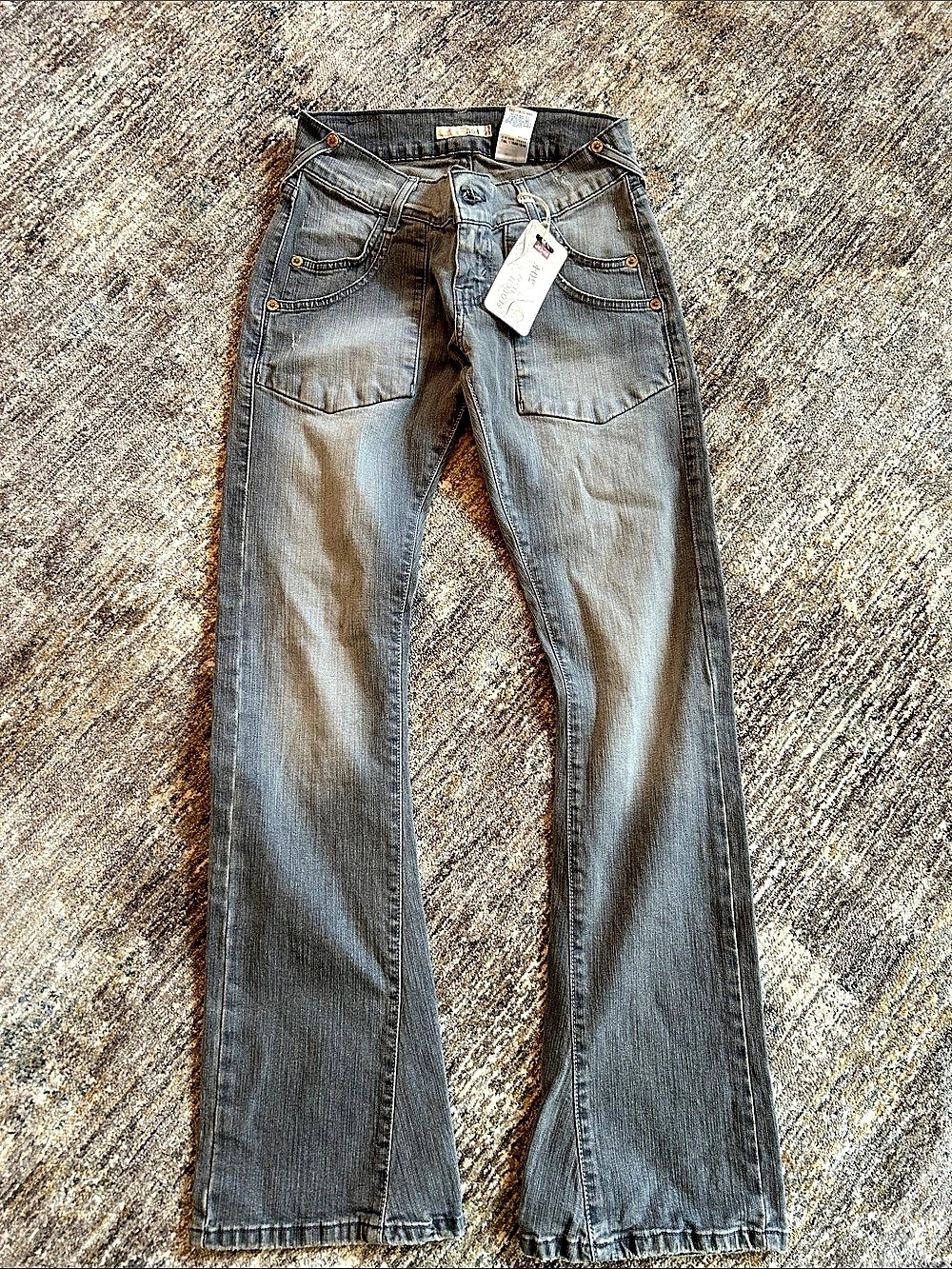 Levi's 504 Slouch Flare Jeans Gray Waist 30